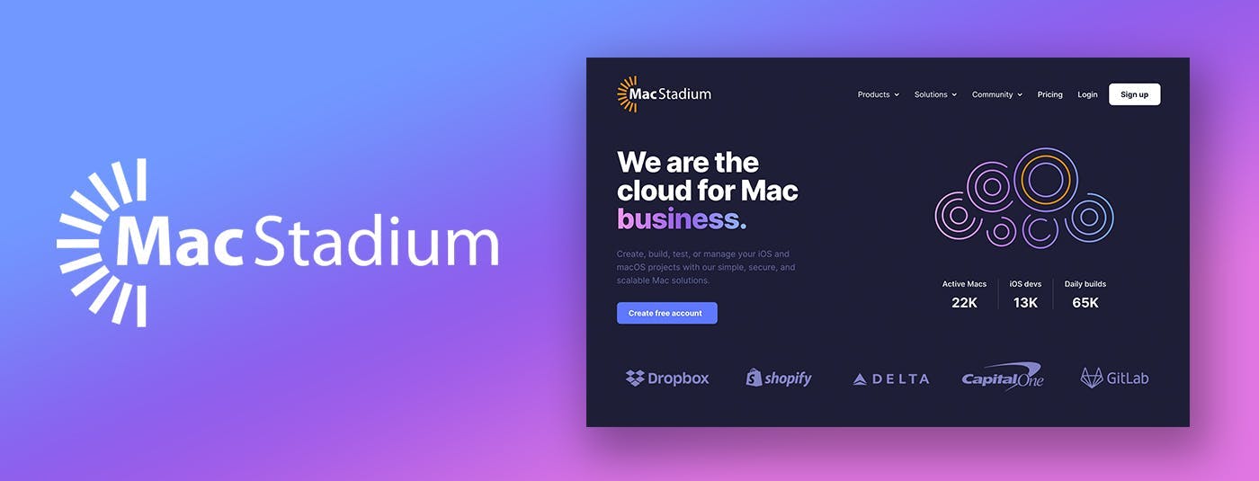 New MacStadium website screen