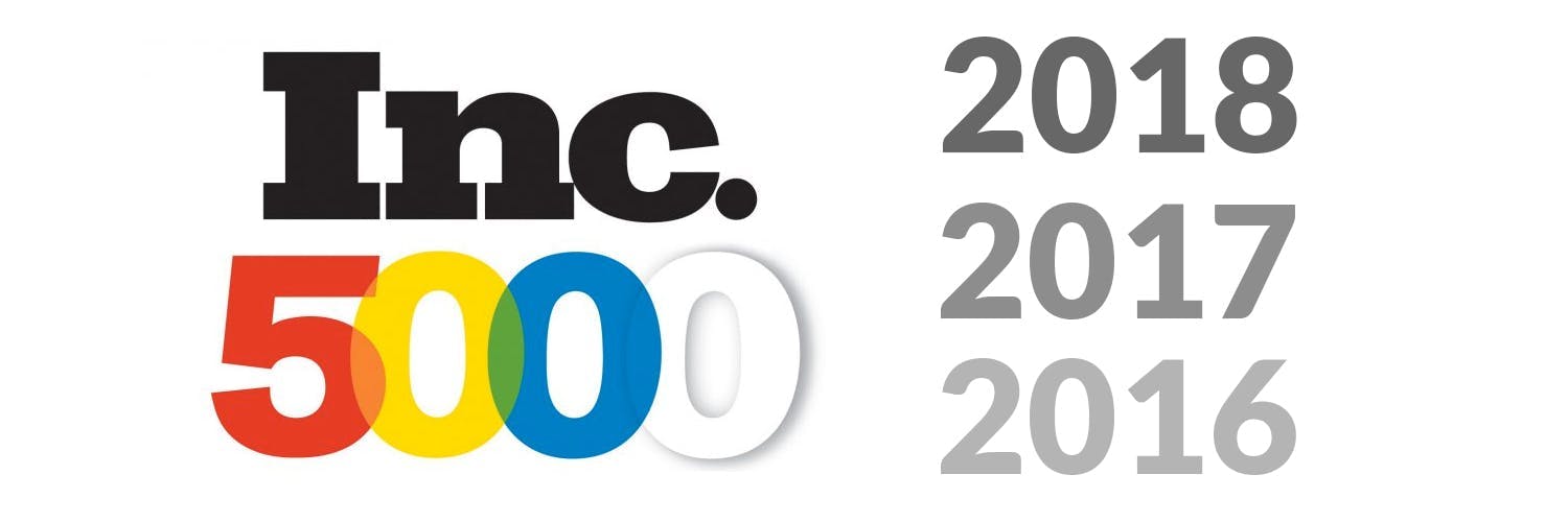 Inc. 5000 - 2018, 2017 & 2016