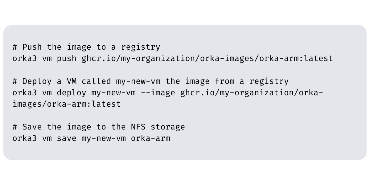 Orka 3.0 OCI Images NFS storage code