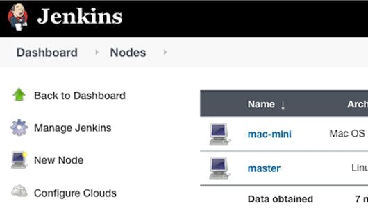 Screenshot showing Jenkins hosts