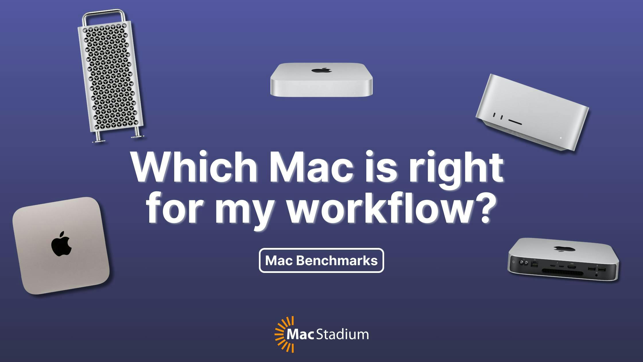 Mac Benchmarks header image
