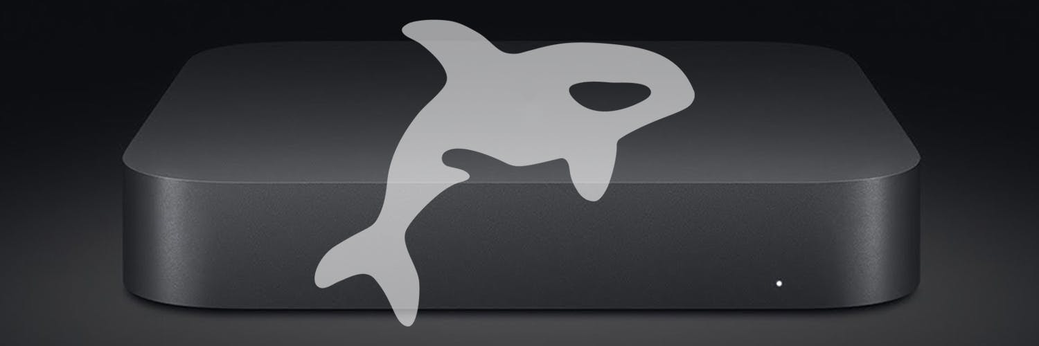 Orka logo on 2018 Mac mini